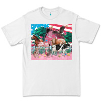 White American farm animals tumbler 4th of july Premium Tee - FaDigitalArtStudio