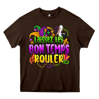 Chocolate Brown laissez les bon temps rouler olivia Heavy Core Tee - OliviaCreatesArt