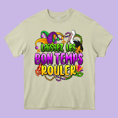 Laissez Les Bon Temps Rouler Olivia Heavy Core Tee Designed By Oliviacreatesart