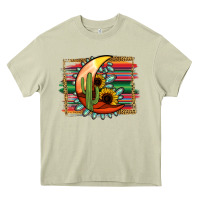 Mossy turquoise desert moon serape background Heavy Core Tee - Jasminsmagicworld