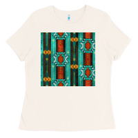 Bone native american aztec seamless pattern 5 Ladies Tee - BundleAndBundleShop