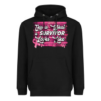 Black this is what a survivor looks like breast cancer awareness Heavyweight Hoodie - Jasminsmagicworld