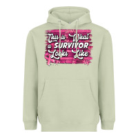 Matcha this is what a survivor looks like breast cancer awareness Heavyweight Hoodie - Jasminsmagicworld