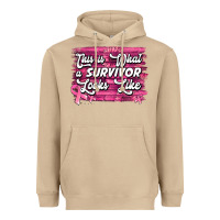 Mushroom this is what a survivor looks like breast cancer awareness Heavyweight Hoodie - Jasminsmagicworld