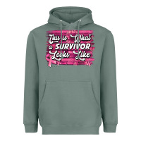 Sage this is what a survivor looks like breast cancer awareness Heavyweight Hoodie - Jasminsmagicworld