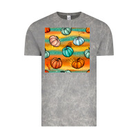 Cloud Rock Pumpkin And Glitter Seamless Pattern Vintage Tee - BundleAndBundleShop