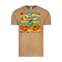 Vintage Camel Pumpkin And Glitter Seamless Pattern Vintage Tee - BundleAndBundleShop