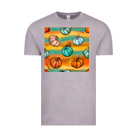 Vintage Zinc Pumpkin And Glitter Seamless Pattern Vintage Tee - BundleAndBundleShop
