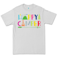 Dove Grey camping arrow camper happy summer camp camping kids 635 Premium Tee - baoMotion