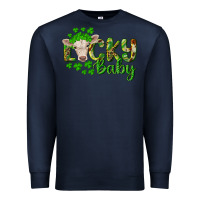 Navy Lucky baby charolais calf Premium Sweatshirt - RanaPortraitStore