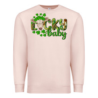 Pale Pink Lucky baby charolais calf Premium Sweatshirt - RanaPortraitStore