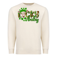 Sandshell Lucky baby charolais calf Premium Sweatshirt - RanaPortraitStore