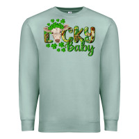 Seafoam Lucky baby charolais calf Premium Sweatshirt - RanaPortraitStore