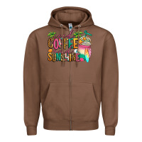 Chestnut iced coffee and sunshine summer Zipper Hoodie - Jasminsmagicworld