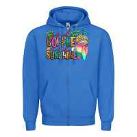 True Royal iced coffee and sunshine summer Zipper Hoodie - Jasminsmagicworld