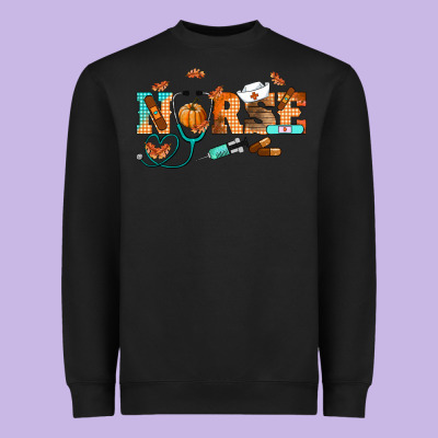 Fall Nurse Heavyweight Sweatshirt Designed By Ranaportraitstore