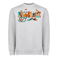 Heather Grey fall nurse Heavyweight Sweatshirt - RanaPortraitStore