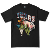 Black Texas 4th of July Premium Tee - FaDigitalArtStudio