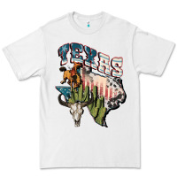 White Texas 4th of July Premium Tee - FaDigitalArtStudio