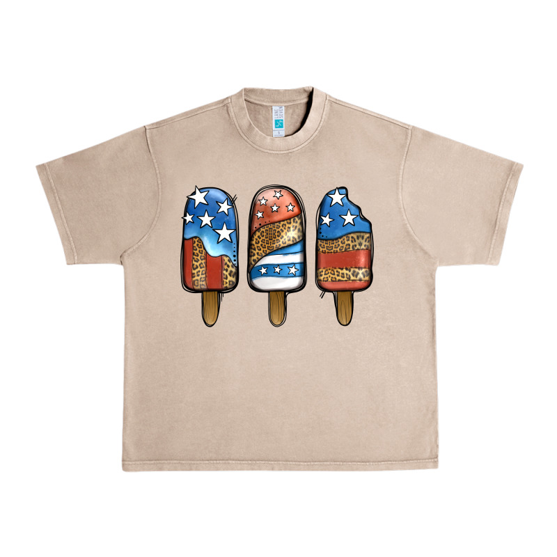 Patriotic Leopard Popsicles Urban Heavy Tee by Jasminsmagicworld | Teevron