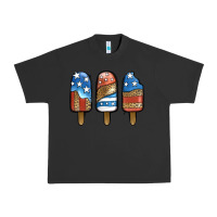 Pigment Black patriotic leopard popsicles Urban Heavy Tee - Jasminsmagicworld