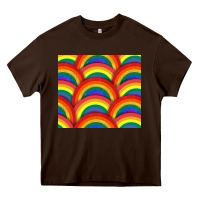 Chocolate Brown Pride rainbow glitter tumbler Heavy Core Tee - FaDigitalArtStudio