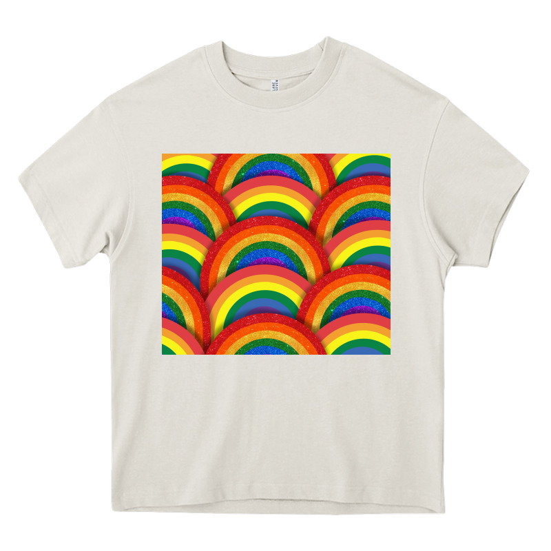 Pride Rainbow Glitter Tumbler Heavy Core Tee by FaDigitalArtStudio | Teevron