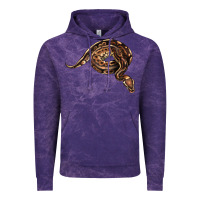 Cloud Purple Royal Ball Python Illustrations Vintage Hoodie - LillyAllenDesigns