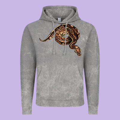 Royal Ball Python Illustrations Vintage Hoodie Designed By Lillyallendesigns
