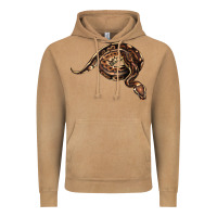 Vintage Camel Royal Ball Python Illustrations Vintage Hoodie - LillyAllenDesigns