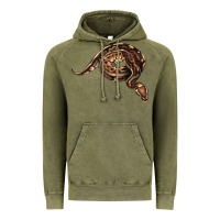 Vintage Olive Royal Ball Python Illustrations Vintage Hoodie - LillyAllenDesigns