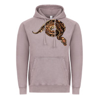 Vintage Zinc Royal Ball Python Illustrations Vintage Hoodie - LillyAllenDesigns