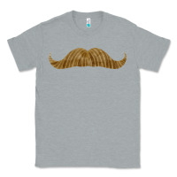 Heather Grey moustache fa element Classic Tee - FaDigitalArtStudio