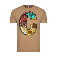 Vintage Coffee farm life alphabet lowercase letters c Vintage Tee - BundleAndBundleShop