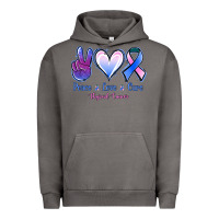 Pigment Tornado Peace Love Cure Thyroid Cancer Urban Hoodie - Jasminsmagicworld