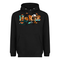 Black fall nurse Heavyweight Hoodie - RanaPortraitStore