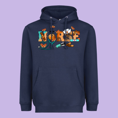 Fall Nurse Heavyweight Hoodie Designed By Ranaportraitstore