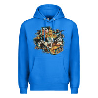 True Royal bull skull leopard cowhide sunflower texas map Premium Hoodie - Artiststas