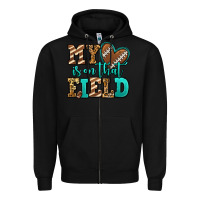 Black my heart is on that field american football Zipper Hoodie - Jasminsmagicworld