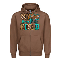 Chestnut my heart is on that field american football Zipper Hoodie - Jasminsmagicworld