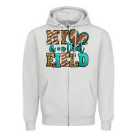 My Heart Is On That Field American Football Zipper Hoodie | Teevron