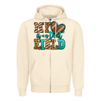 Sandshell my heart is on that field american football Zipper Hoodie - Jasminsmagicworld