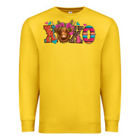 Lemon xoxo valentine's day highland cow Premium Sweatshirt - Jasminsmagicworld