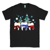 Black dental christmas tree teeth and winter ado Classic Tee - OliviaCreatesArt