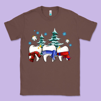 Dental Christmas Tree Teeth And Winter Ado Classic Tee Designed By Oliviacreatesart