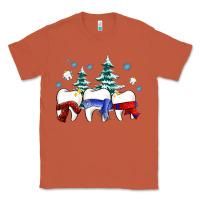 Copper dental christmas tree teeth and winter ado Classic Tee - OliviaCreatesArt