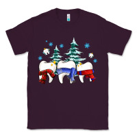 Plum dental christmas tree teeth and winter ado Classic Tee - OliviaCreatesArt