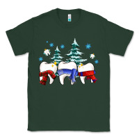 Sports Green dental christmas tree teeth and winter ado Classic Tee - OliviaCreatesArt