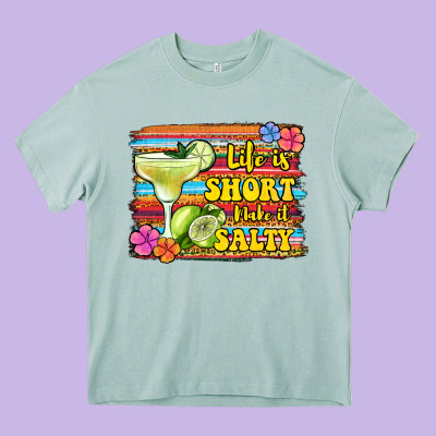 Life Is Short Make It Salty 1 Heavy Core Tee Designed By Jasminsmagicworld