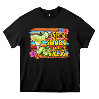 Black life is short make it salty 1 Heavy Core Tee - Jasminsmagicworld